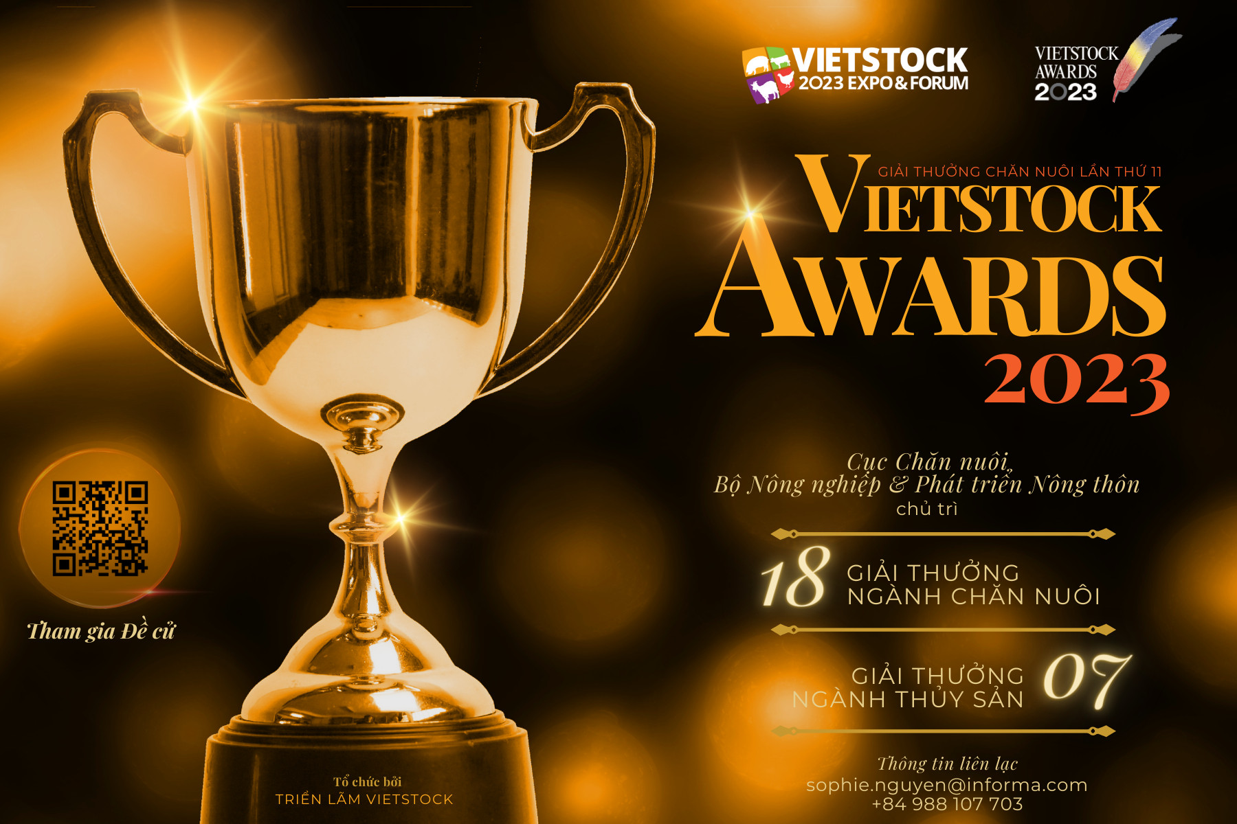Endorsed by the Department of Livestock Production - The Ministry of Agriculture and Rural Development, the prestigious VIETSTOCK AWARDS 2023 will honor typical businesses and organizations that have made many positive and meaningful activities to the Vietnam’s livestock industry. Nominations are now open! 