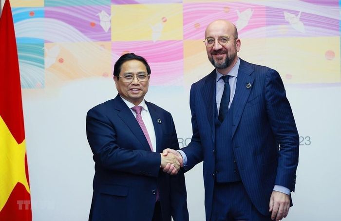 Khẳng định EU là đối tác quan trọng hàng đầu trong chính sách đối ngoại của Việt Nam, Thủ tướng Phạm Minh Chính đề nghị hai bên phát huy hiệu quả các cơ chế hợp tác, đối thoại.