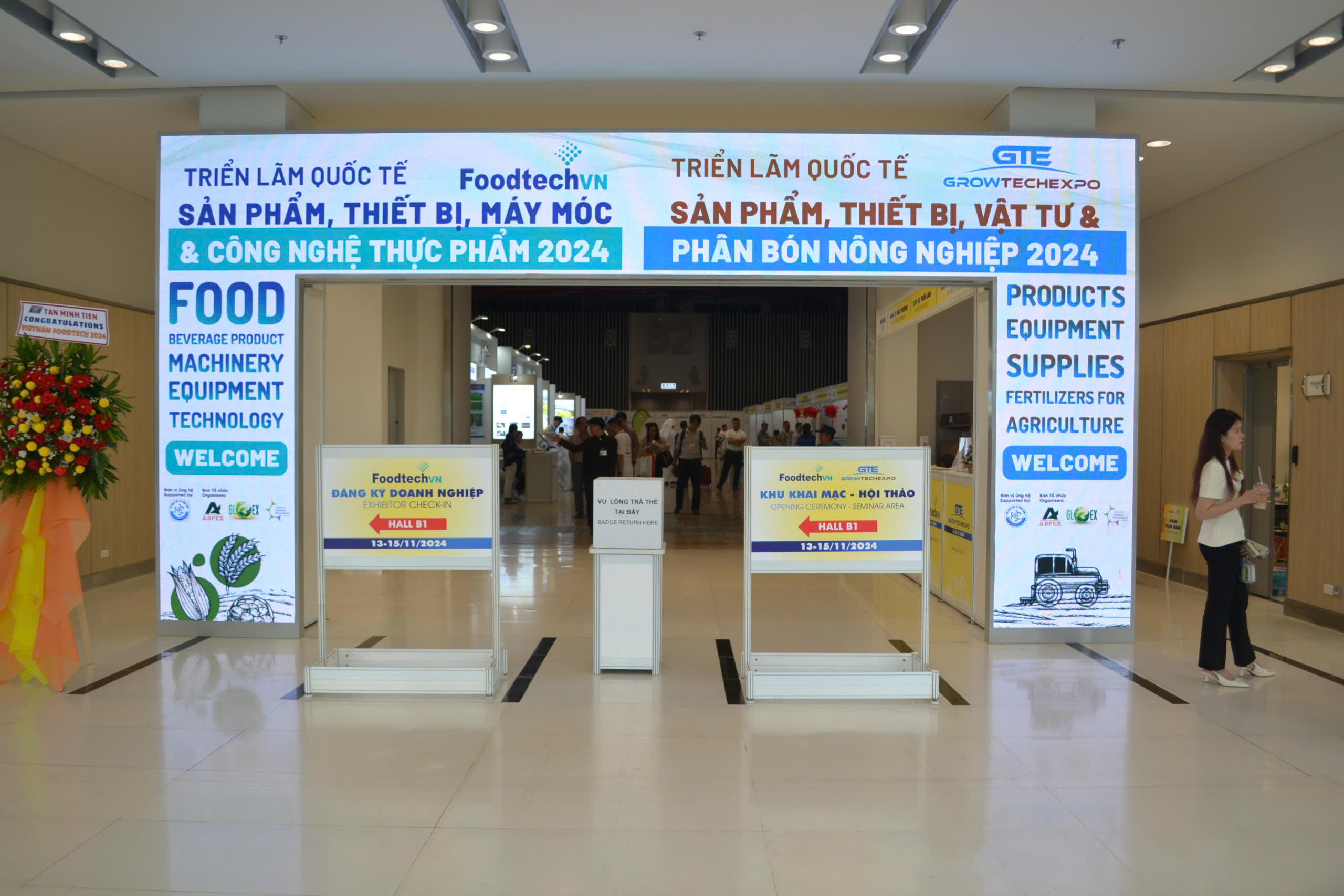 Sáng ngày 13/11 triển lãm Vietnam Growtech Expo 2024 chính thức khai mạc tại Trung tâm Hội chợ và Triển lãm Sài Gòn (SECC), TP. Hồ Chí Minh, sự kiện sẽ diễn ra từ ngày 13 đến 15/11. 