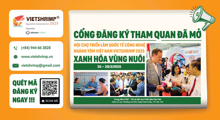 Thời điểm này, Ban tổ chức “Hội chợ Triển lãm Quốc tế công nghệ ngành tôm Việt Nam lần thứ 6 năm 2025” (VietShrimp 2025) đang bước vào giai đoạn nước rút, mọi công đoạn cho sự kiện đang dần được hoàn tất.