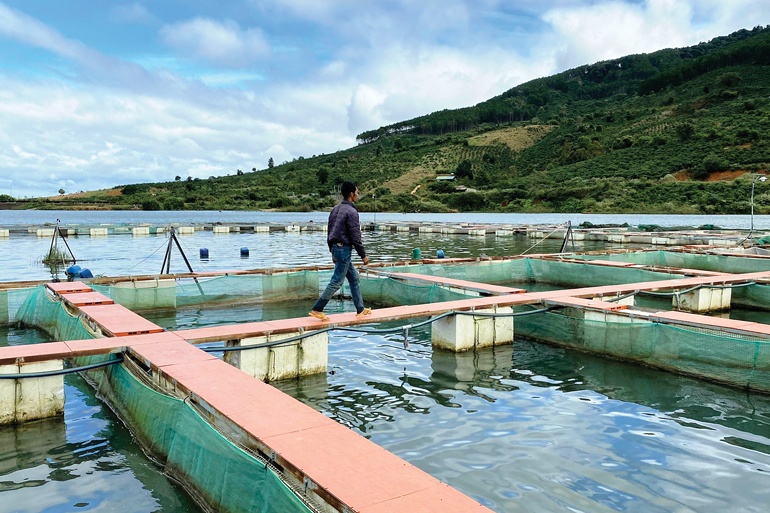 Hồ Kala nằm trên địa phận xã Bảo Thuận, huyện Di Linh là hồ đập thủy lợi nhân tạo lớn nhất ở huyện Di Linh với nguồn nước sạch, trong xanh. Hồ Kala có diện tích mặt hồ rộng trên 300 ha, dung tích gần 19 triệu m3. Và một trại chăn nuôi cá nước ngọt đã và đang mang lại hiệu quả kinh tế cao nhờ mặt nước hồ Kala này.